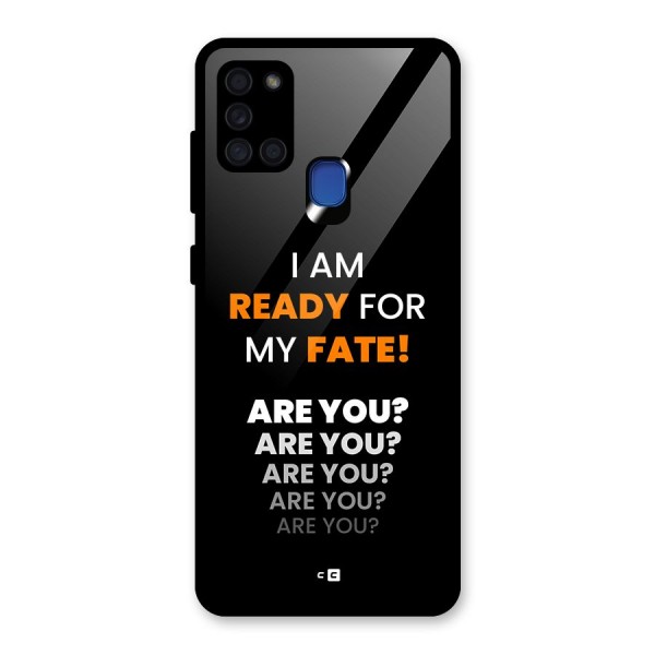 You Ready Glass Back Case for Galaxy A21s