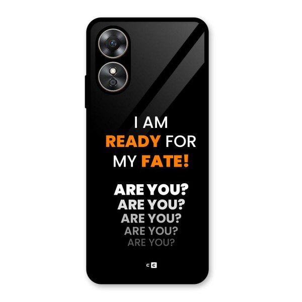 You Ready Glass Back Case for Oppo A17