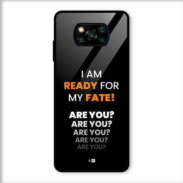 You Ready Glass Back Case for Poco X3