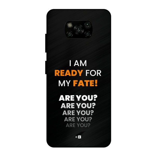 You Ready Metal Back Case for Poco X3