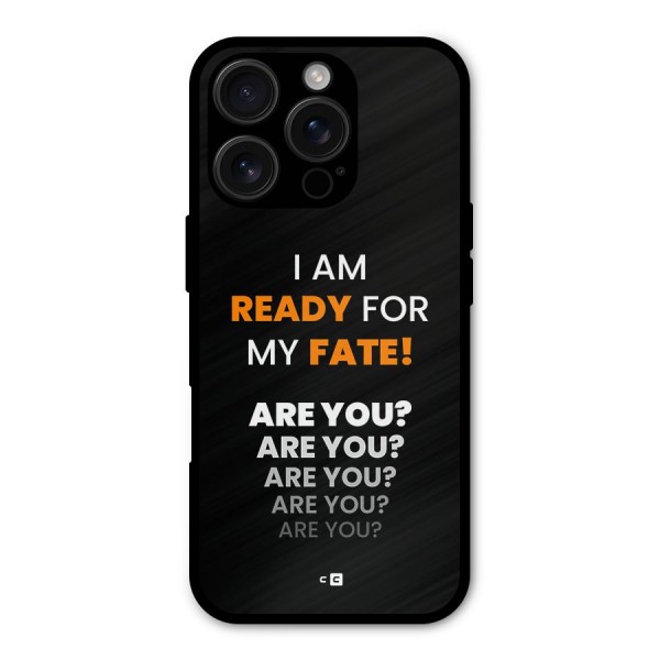 You Ready Metal Back Case for iPhone 16 Pro