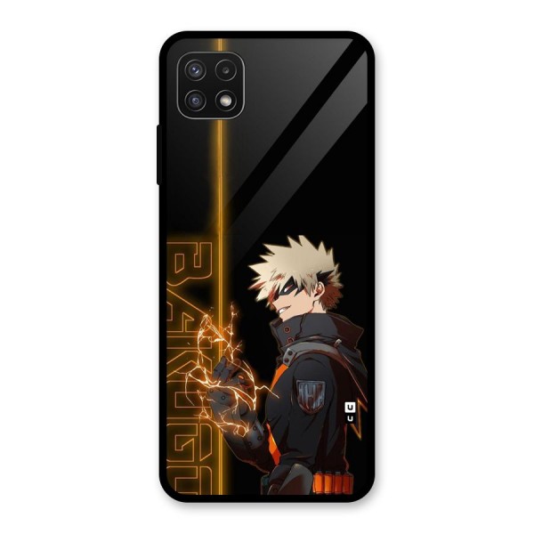 Young Bakugo Glass Back Case for Galaxy A22 5G