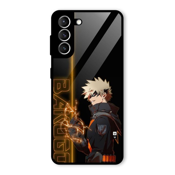 Young Bakugo Glass Back Case for Galaxy S21 5G