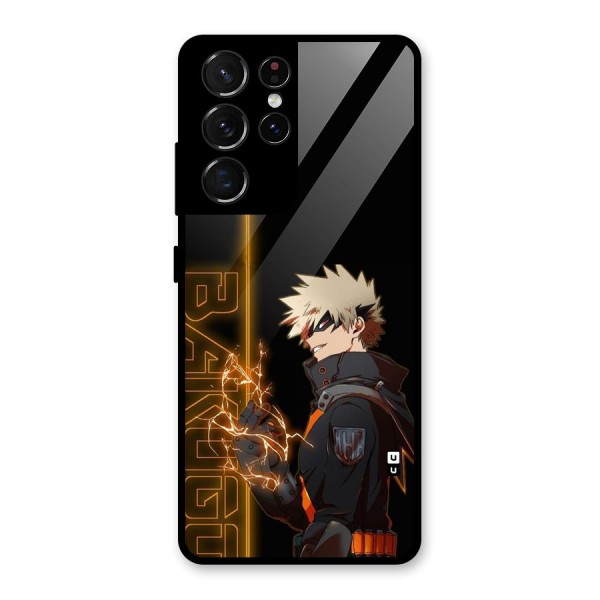 Young Bakugo Glass Back Case for Galaxy S21 Ultra 5G