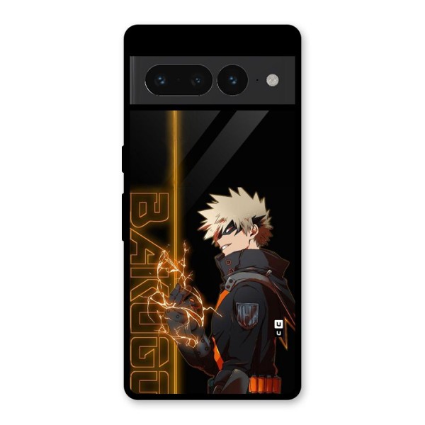 Young Bakugo Glass Back Case for Google Pixel 7 Pro