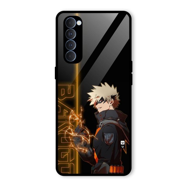 Young Bakugo Glass Back Case for Oppo Reno4 Pro