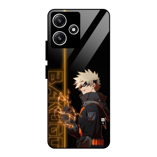 Young Bakugo Glass Back Case for Poco M6 Pro