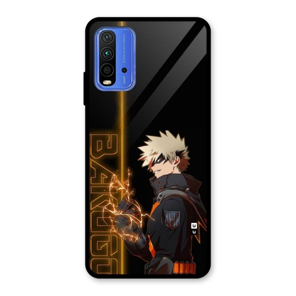 Young Bakugo Glass Back Case for Redmi 9 Power