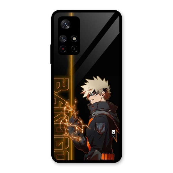 Young Bakugo Glass Back Case for Redmi Note 11T 5G