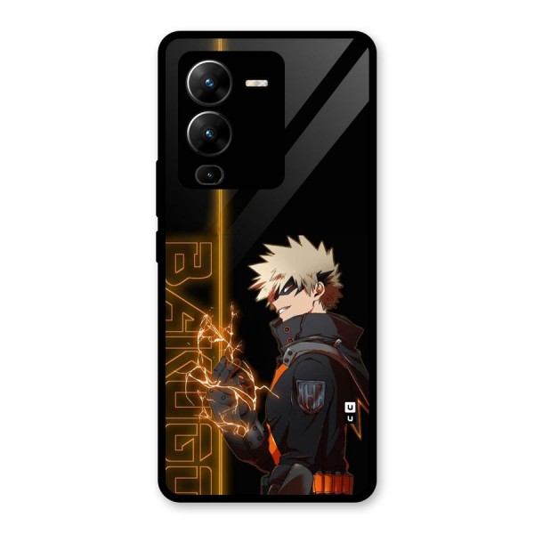 Young Bakugo Glass Back Case for Vivo V25 Pro