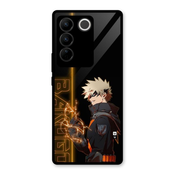 Young Bakugo Glass Back Case for Vivo V27 Pro