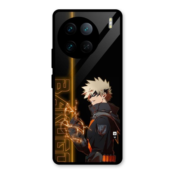 Young Bakugo Glass Back Case for Vivo X90 Pro