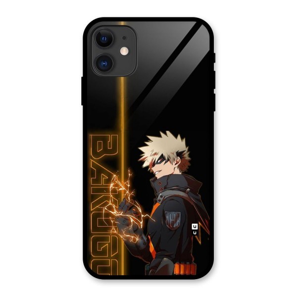 Young Bakugo Glass Back Case for iPhone 11