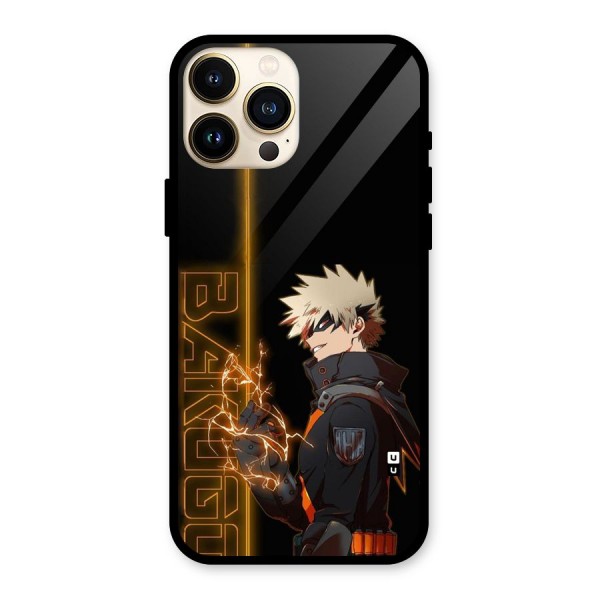 Young Bakugo Glass Back Case for iPhone 13 Pro Max