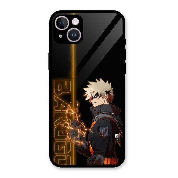 Young Bakugo Glass Back Case for iPhone 14 Plus