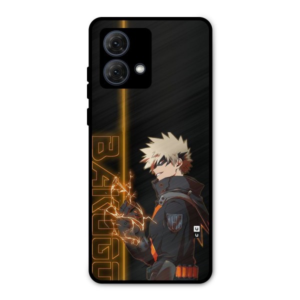 Young Bakugo Metal Back Case for Moto G84