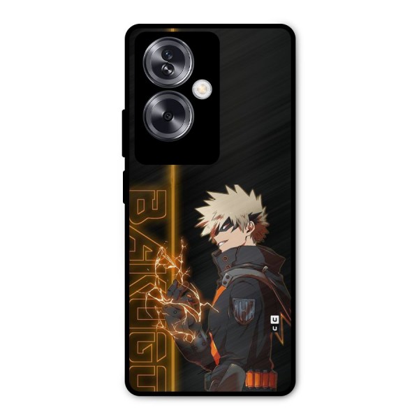 Young Bakugo Metal Back Case for Oppo A79 5G