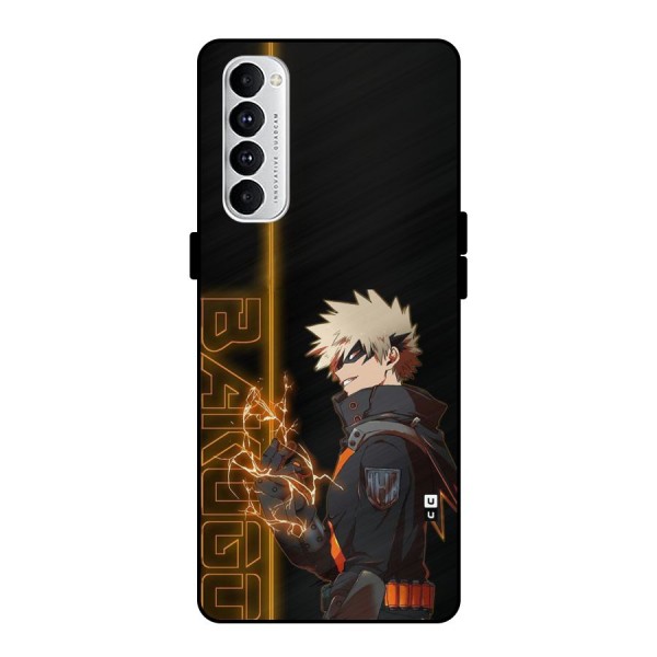 Young Bakugo Metal Back Case for Oppo Reno4 Pro