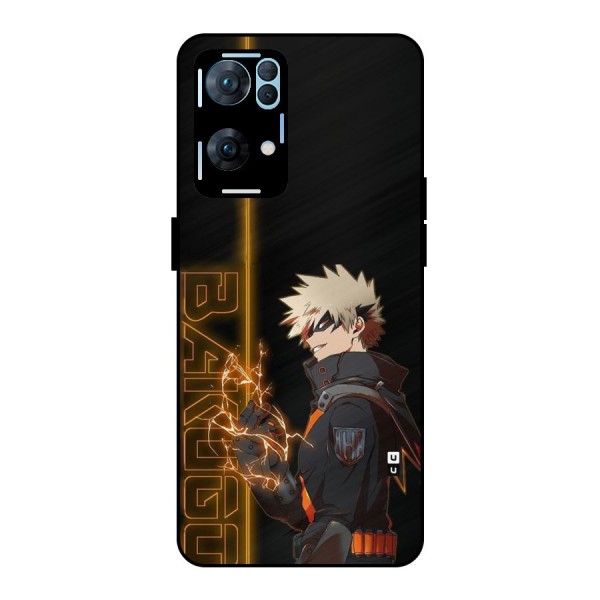 Young Bakugo Metal Back Case for Oppo Reno7 Pro 5G