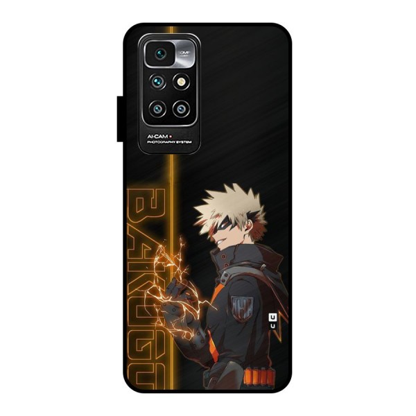 Young Bakugo Metal Back Case for Redmi 10 Prime