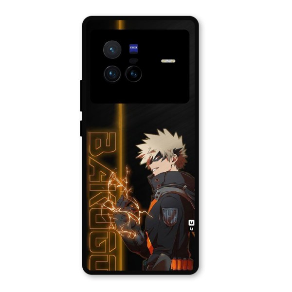 Young Bakugo Metal Back Case for Vivo X80