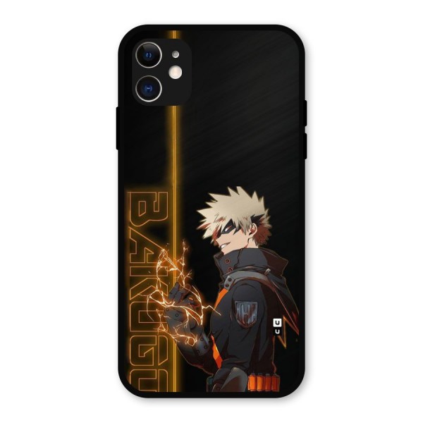 Young Bakugo Metal Back Case for iPhone 11