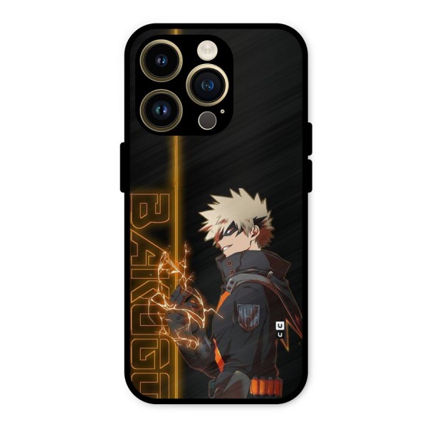 Young Bakugo Metal Back Case for iPhone 14 Pro