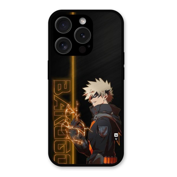 Young Bakugo Metal Back Case for iPhone 15 Pro