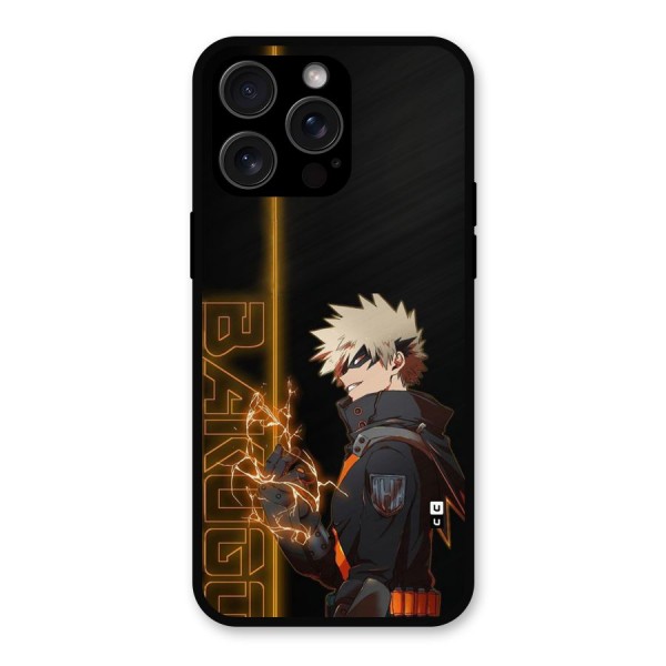 Young Bakugo Metal Back Case for iPhone 15 Pro Max