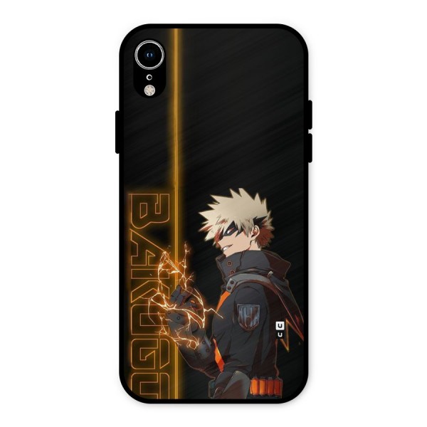 Young Bakugo Metal Back Case for iPhone XR
