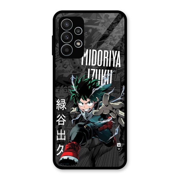 Young Midoriya Glass Back Case for Galaxy A23