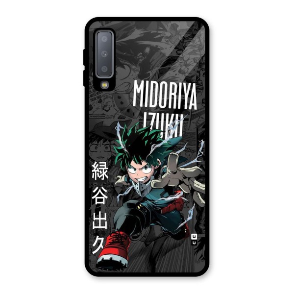 Young Midoriya Glass Back Case for Galaxy A7 (2018)