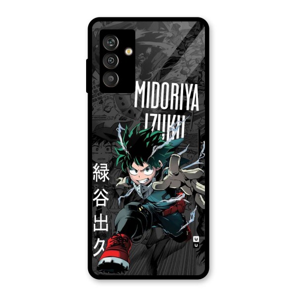 Young Midoriya Glass Back Case for Galaxy M13