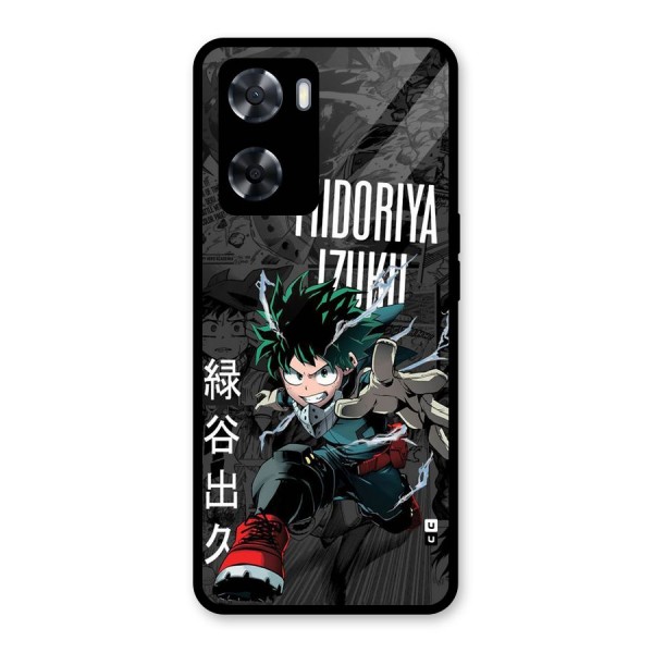 Young Midoriya Glass Back Case for Oppo A57 2022