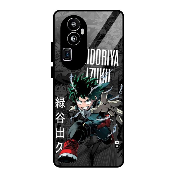 Young Midoriya Glass Back Case for Oppo Reno10 Pro Plus