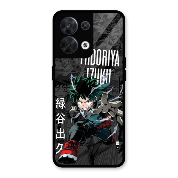 Young Midoriya Glass Back Case for Oppo Reno8 5G