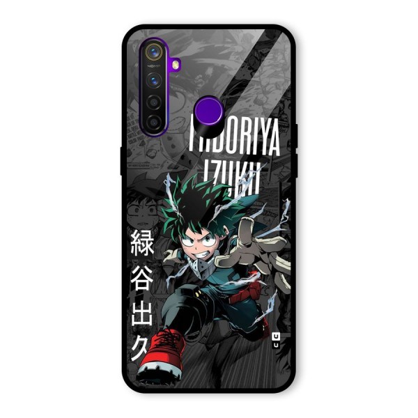 Young Midoriya Glass Back Case for Realme 5 Pro