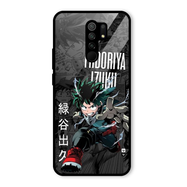 Young Midoriya Glass Back Case for Redmi 9 Prime