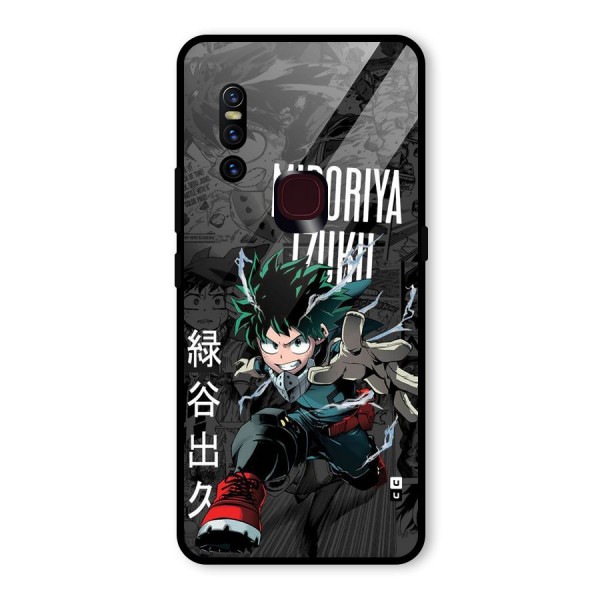 Young Midoriya Glass Back Case for Vivo V15