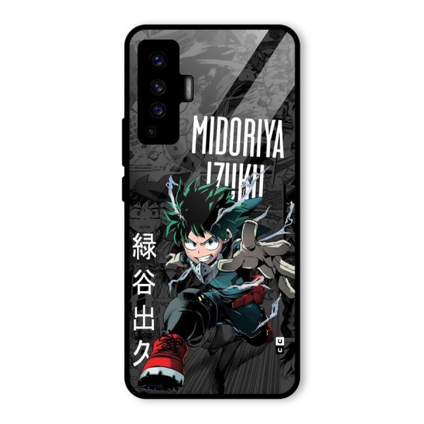 Young Midoriya Glass Back Case for Vivo X50