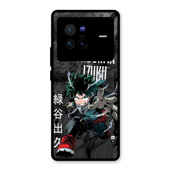 Young Midoriya Glass Back Case for Vivo X80