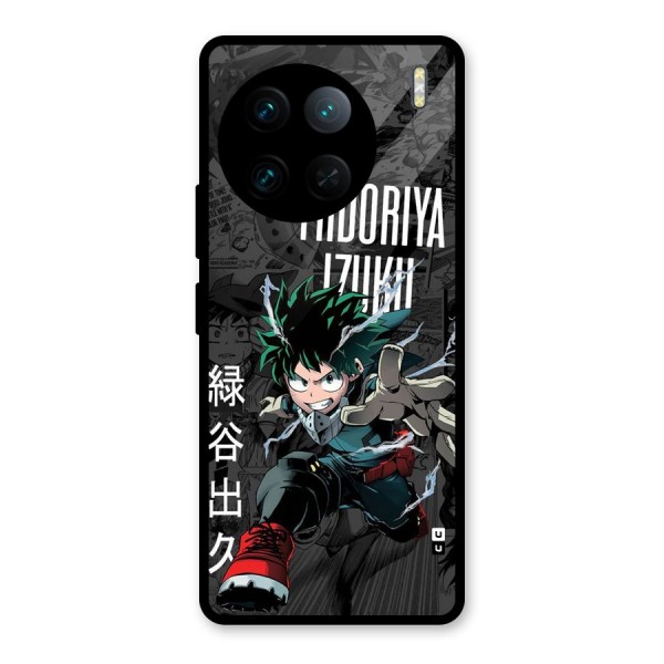 Young Midoriya Glass Back Case for Vivo X90 Pro