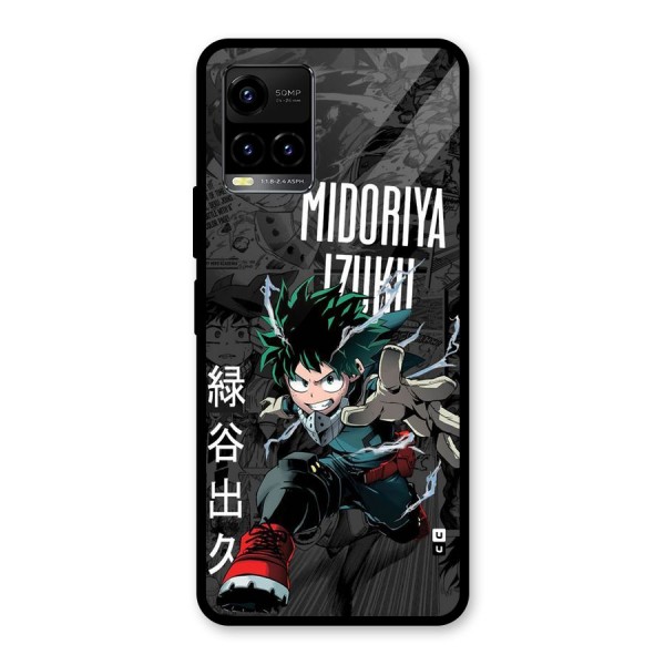 Young Midoriya Glass Back Case for Vivo Y21A