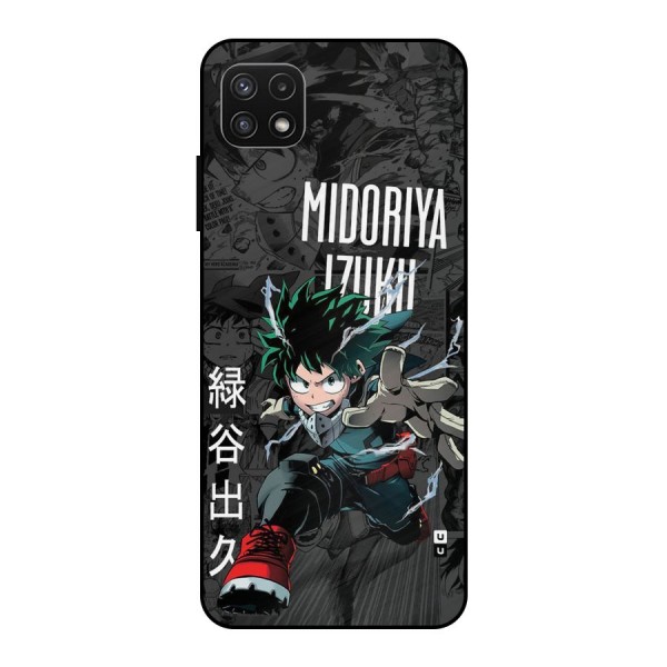 Young Midoriya Metal Back Case for Galaxy A22 5G