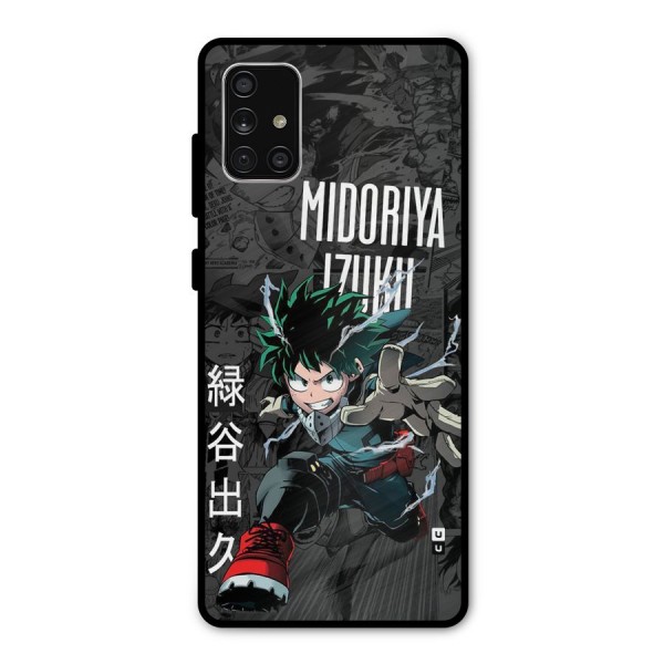 Young Midoriya Metal Back Case for Galaxy A71