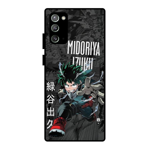 Young Midoriya Metal Back Case for Galaxy Note 20