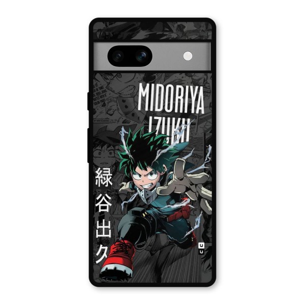 Young Midoriya Metal Back Case for Google Pixel 7a