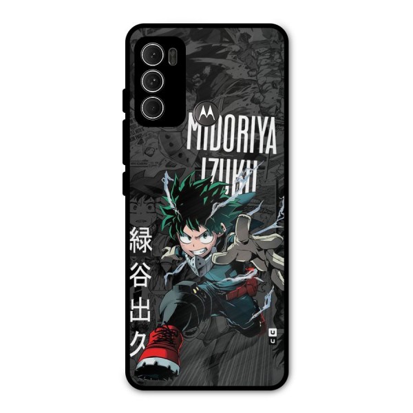 Young Midoriya Metal Back Case for Moto G60