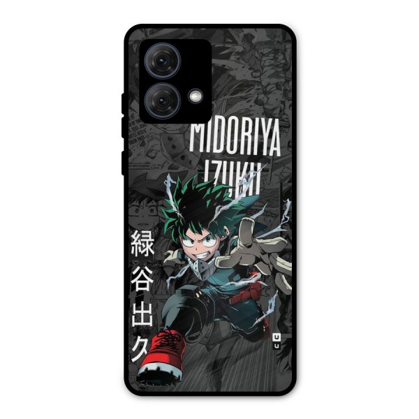 Young Midoriya Metal Back Case for Moto G84