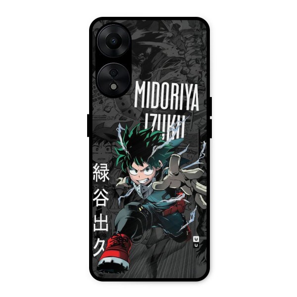 Young Midoriya Metal Back Case for Oppo A78 5G